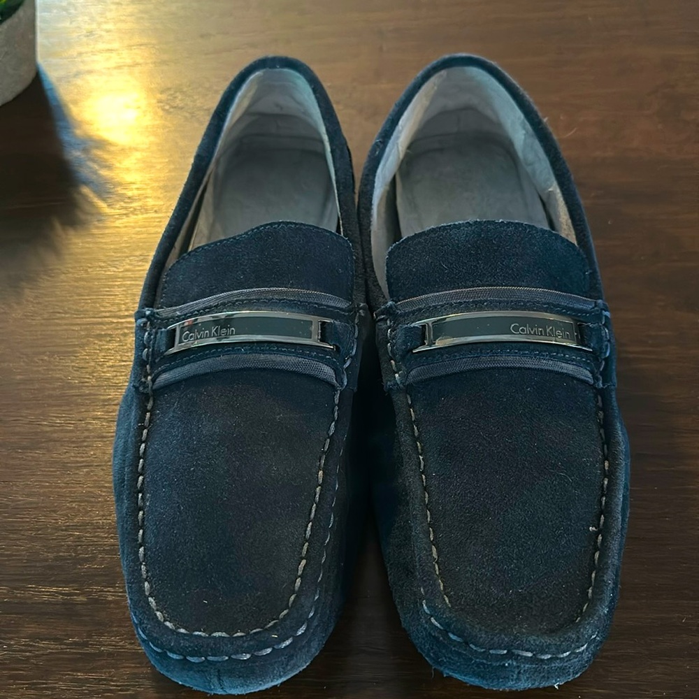 Calvin Klein Suede Bit Drivers & Belt combo